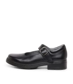 Clarks Intrigue Jnr E Vel Black