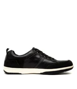 Victor-cf Black Leather -Lynx Shoes Shop 123840376 BLK001 4