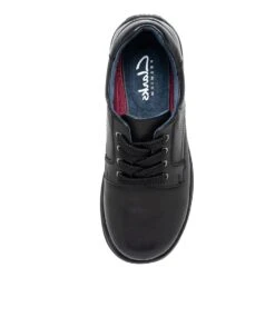 Clarks Manner Jnr E Black -Lynx Shoes Shop 125572352 BLK001 5