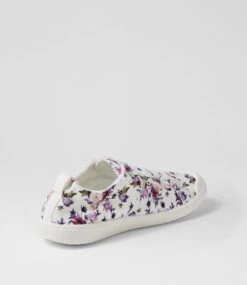 Vex White Boho Canvas Sneakers -Lynx Shoes Shop BW10015WFSCA 4