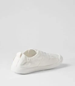 Vex White Petal Linen Sneakers -Lynx Shoes Shop BW10015WTMQG 4