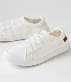Vex White Petal Linen Sneakers -Lynx Shoes Shop BW10015WTMQG 6