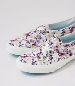 Aussie Off White Boho Canvas Sneakers -Lynx Shoes Shop BW10030XHICA 6