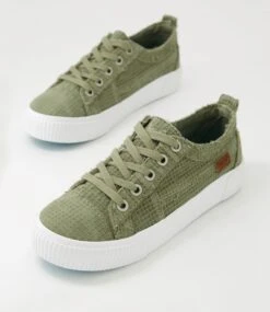 Clay Khaki Canvas Sneakers -Lynx Shoes Shop BW10076G8DCA 6