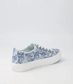 Clay Blue Country Canvas Sneakers -Lynx Shoes Shop BW10076JOXCA 4