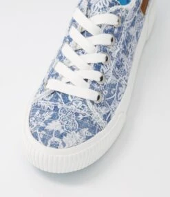 Clay Blue Country Canvas Sneakers -Lynx Shoes Shop BW10076JOXCA 5