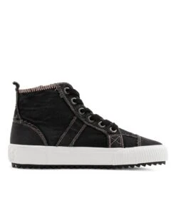 Rev Black Smoked Canvas Sneakers -Lynx Shoes Shop BW10089B3SCA 5