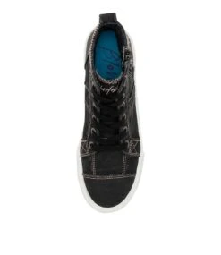 Rev Black Smoked Canvas Sneakers -Lynx Shoes Shop BW10089B3SCA 6