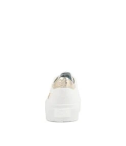Sidekick White Champagne Canvas Sneakers -Lynx Shoes Shop BW10091WZFCA 3