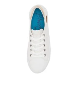 Sidekick White Champagne Canvas Sneakers -Lynx Shoes Shop BW10091WZFCA 6