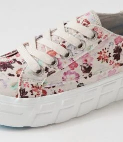 Sidekick Off White New Romantic Canvas Sneakers -Lynx Shoes Shop BW10091XIXCA 6