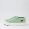Create Celadon Canvas Sneakers -Lynx Shoes Shop BW10092H5MCA 2