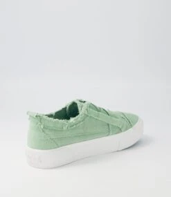 Create Celadon Canvas Sneakers -Lynx Shoes Shop BW10092H5MCA 4