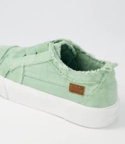 Create Celadon Canvas Sneakers -Lynx Shoes Shop BW10092H5MCA 6