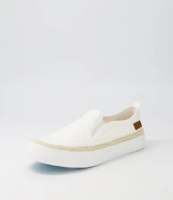 Juliet White Boho Lace Flat Shoes -Lynx Shoes Shop BW10098WFS57 3