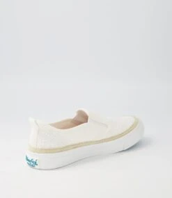 Juliet White Boho Lace Flat Shoes -Lynx Shoes Shop BW10098WFS57 4