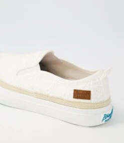 Juliet White Boho Lace Flat Shoes -Lynx Shoes Shop BW10098WFS57 6