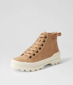 Forever Natural Recycled Canvas Lace Up Boots -Lynx Shoes Shop BW10110NDJC2 3