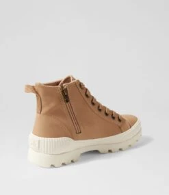 Forever Natural Recycled Canvas Lace Up Boots -Lynx Shoes Shop BW10110NDJC2 4