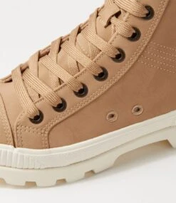 Forever Natural Recycled Canvas Lace Up Boots -Lynx Shoes Shop BW10110NDJC2 6