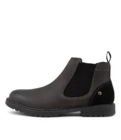 James Black Ankle Boots