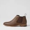 Qita Brown Nubuck Chelsea Boots -Lynx Shoes Shop C810009BROAH 2