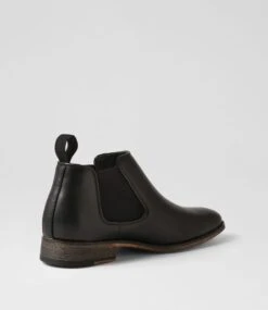 Qita Black Washed Sole Chelsea Boots -Lynx Shoes Shop C810009CHDSM 4