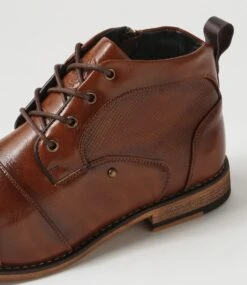 Jordi Tan Lace Up Boots -Lynx Shoes Shop C810015TANSM 6