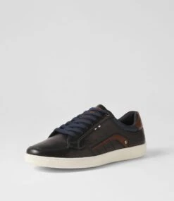 Aulk Navy Smooth Sneakers -Lynx Shoes Shop C810018DBYSM 3