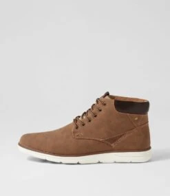 Irvine Mid Brown Lace Up Boots
