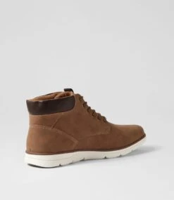 Irvine Mid Brown Lace Up Boots -Lynx Shoes Shop C810025E35SM 4