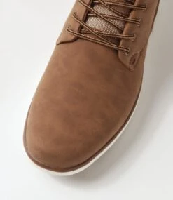 Irvine Mid Brown Lace Up Boots -Lynx Shoes Shop C810025E35SM 5