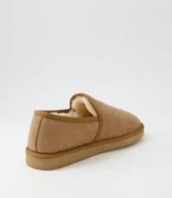Nando Cognac Fabric Slippers -Lynx Shoes Shop C810029T07FA 4