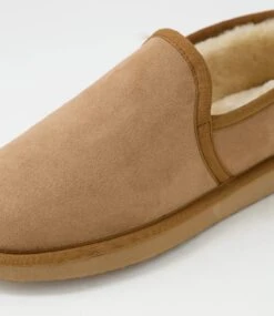 Nando Cognac Fabric Slippers -Lynx Shoes Shop C810029T07FA 6