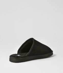 Nero Black Fabric Slippers -Lynx Shoes Shop C810030BLAFA 4