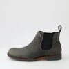 Ritter Charcoal Crazyhorse Leather Chelsea Boots -Lynx Shoes Shop CF10021G16QB 2