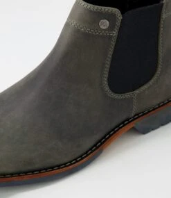Ritter Charcoal Crazyhorse Leather Chelsea Boots -Lynx Shoes Shop CF10021G16QB 6