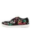 Albatross Black Floral Print Canvas Sneakers -Lynx Shoes Shop CF10090BMSCA 4