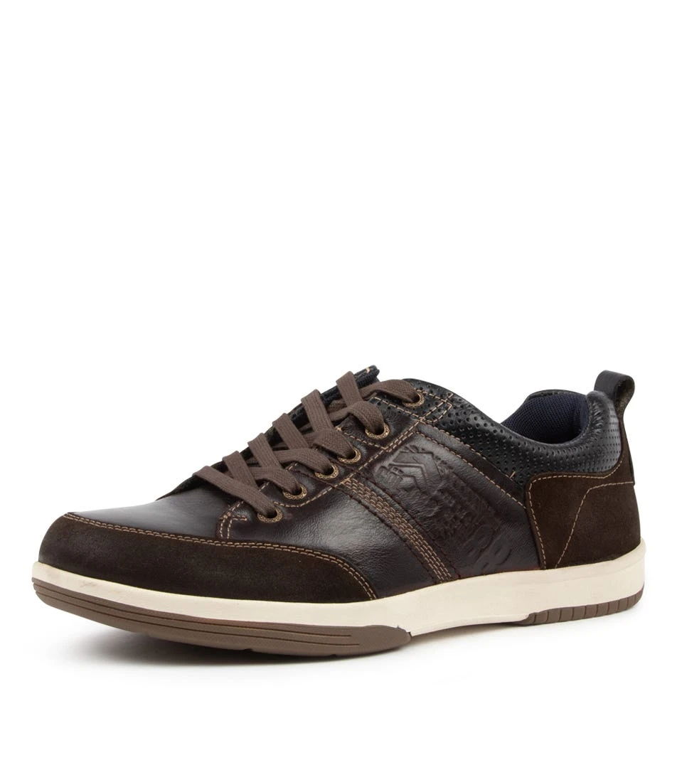 Victor Dk Brown Pull Up Leather Sneakers 4 Victor Dk Brown Pull Up Leather Sneakers - Image 2