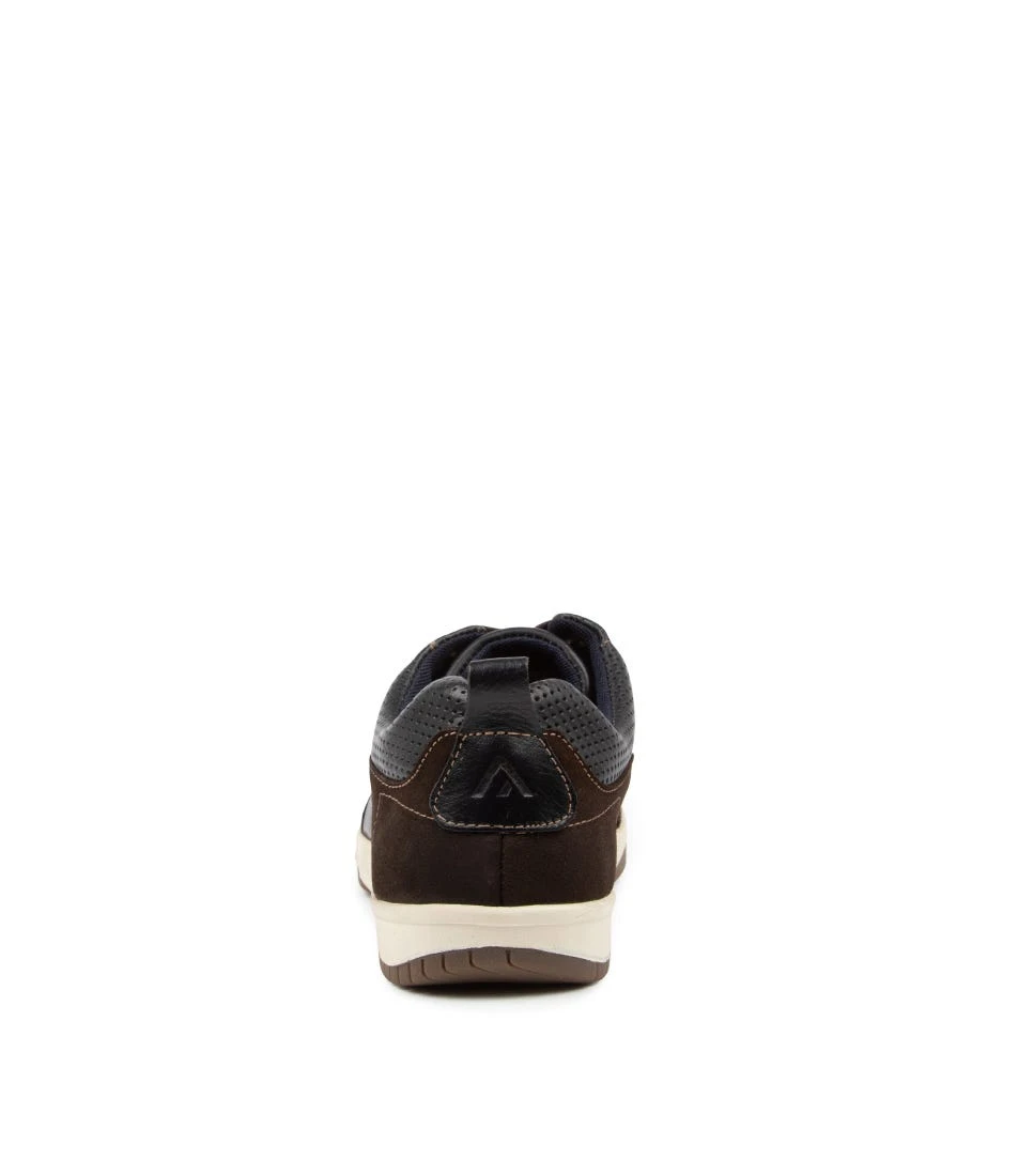 Victor Dk Brown Pull Up Leather Sneakers 5 Victor Dk Brown Pull Up Leather Sneakers - Image 3