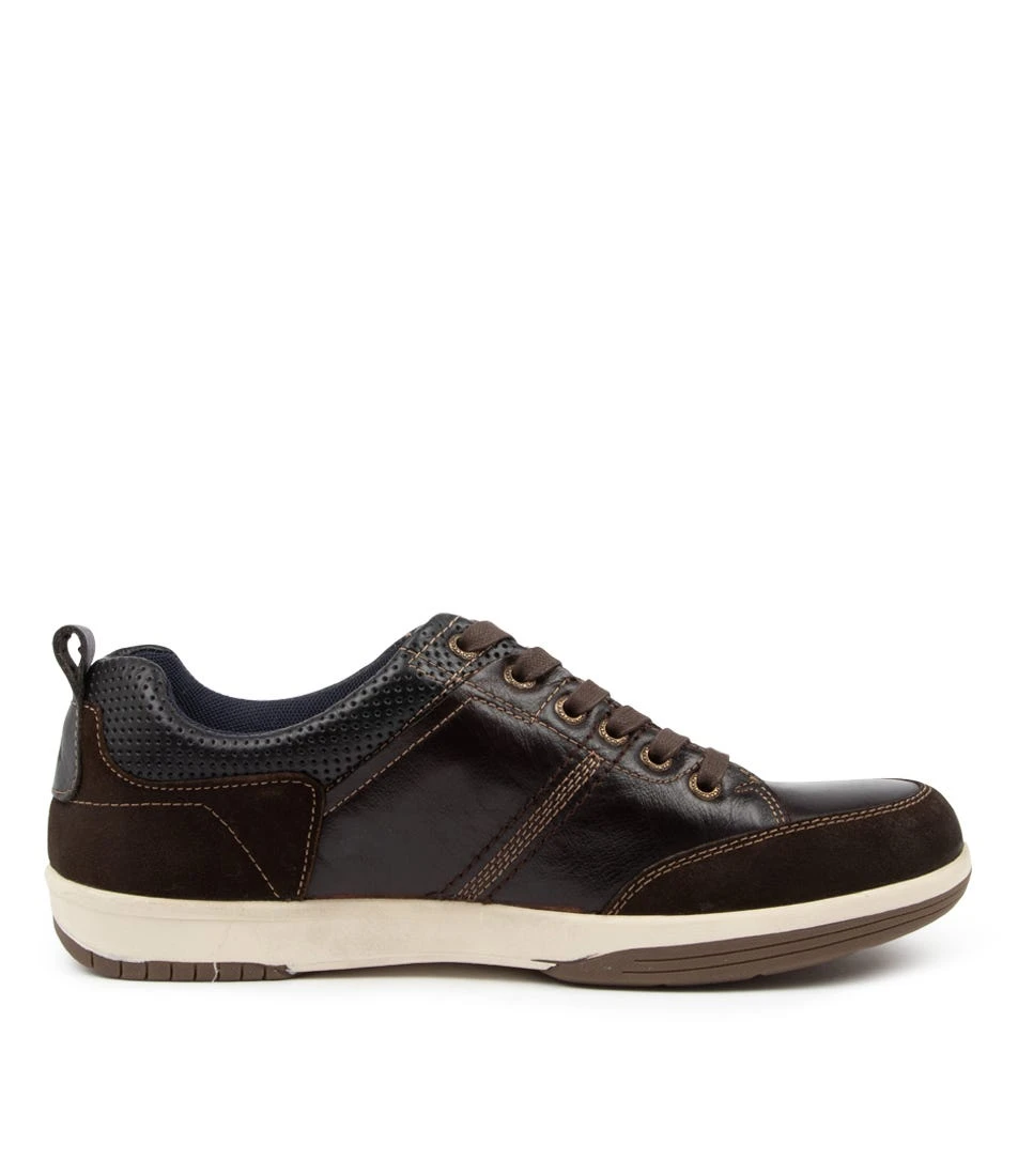 Victor Dk Brown Pull Up Leather Sneakers 6 Victor Dk Brown Pull Up Leather Sneakers - Image 4