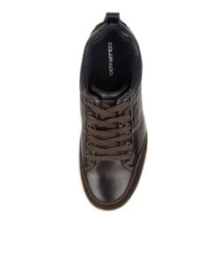 Victor Dk Brown Pull Up Leather Sneakers 11 Victor Dk Brown Pull Up Leather Sneakers -Lynx Shoes Shop CF10091EFJ5Y 6