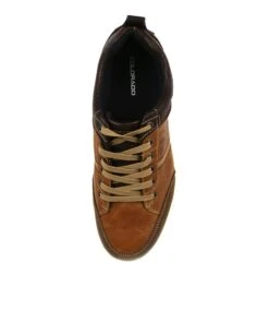 Victor Tan-brown Leather Sneakers -Lynx Shoes Shop CF10091TBDLE 6