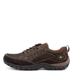 Tory Dark Brown Leather Flat Shoes