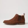 Mills Dark Tan Nubuck Chelsea Boots 2 Mills Dark Tan Nubuck Chelsea Boots -Lynx Shoes Shop CF10132T30AG 2