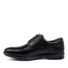Paul Black Leather Flat Shoes -Lynx Shoes Shop CF10434BLALE 4