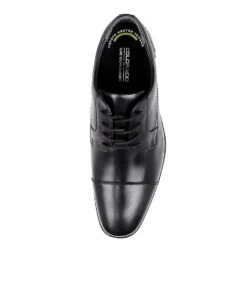 Paul Black Leather Flat Shoes -Lynx Shoes Shop CF10434BLALE 6
