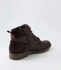 Liam Mocca Crazyhorse Leather Lace Up Boots -Lynx Shoes Shop CF10680E36QB 4