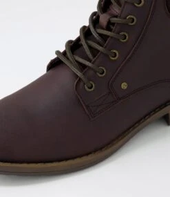 Liam Mocca Crazyhorse Leather Lace Up Boots -Lynx Shoes Shop CF10680E36QB 6