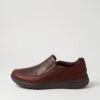 Steel Dark Brown Tumble Leather Flat Shoes -Lynx Shoes Shop CF10754E25DL 2